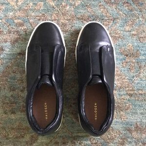 Black slip on sneakers
